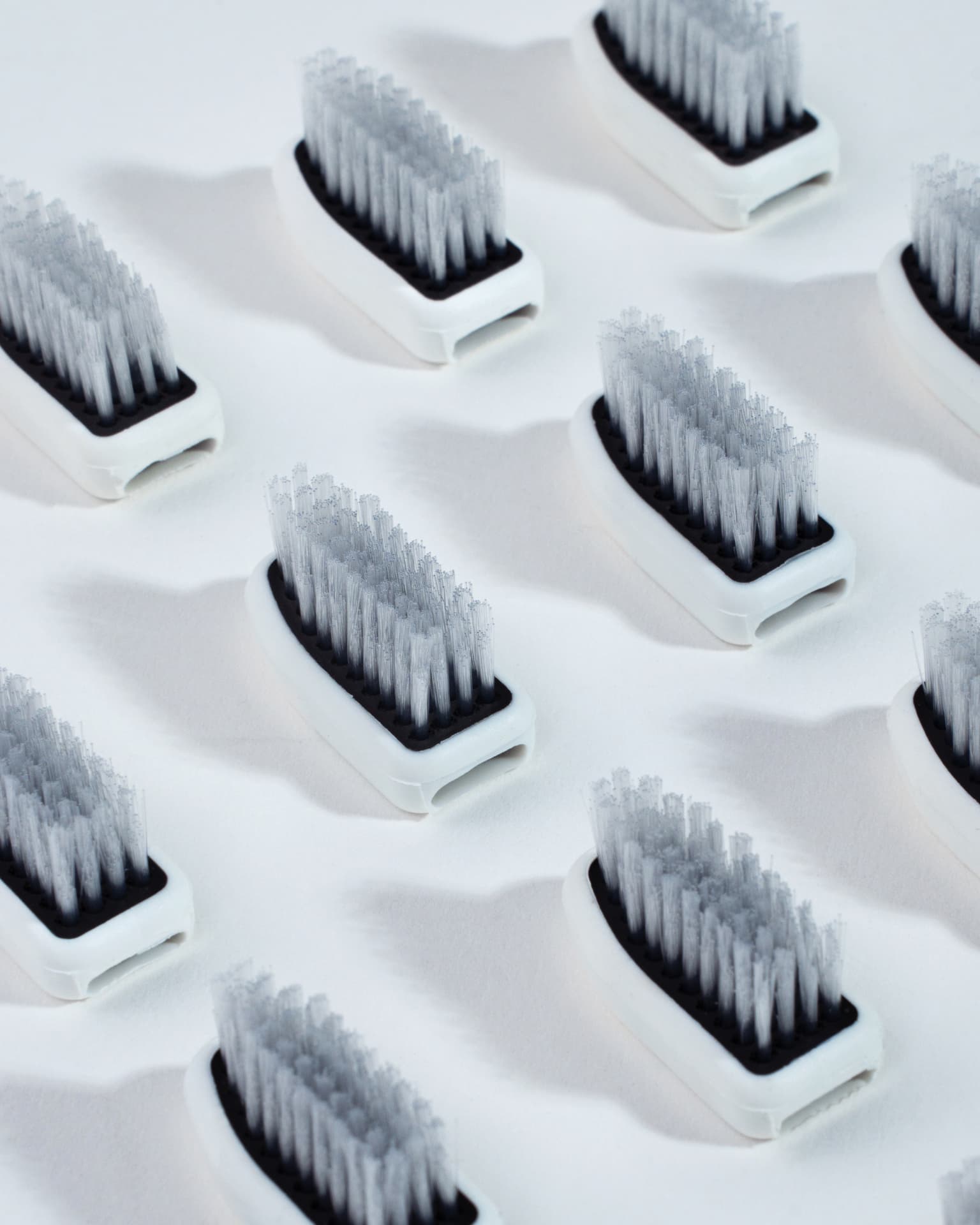 Rows of LUNA replaceable Bumper Heads with medical-grade rubber surround