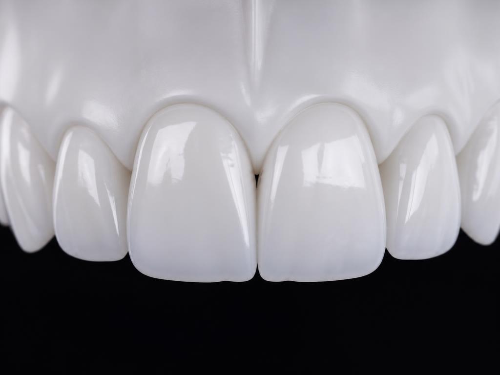 Close-up of bright, polished teeth after using LUNA 3D+